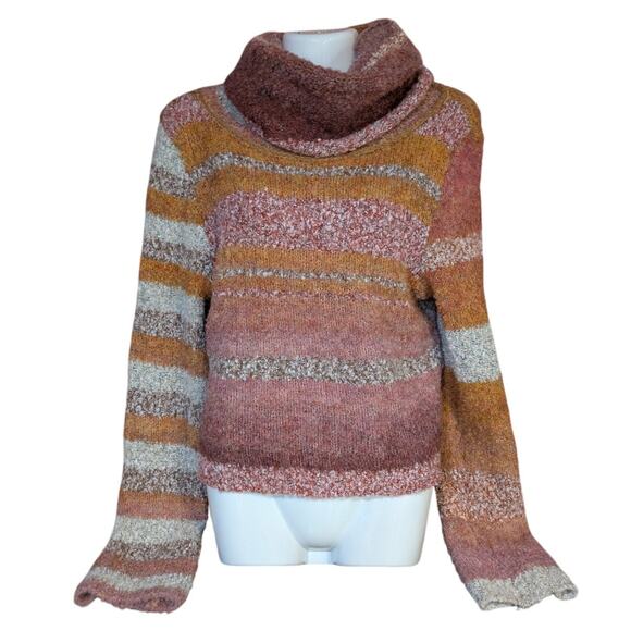Free People My Girl Turtleneck Sunburst Combo Size M - Picture 3 of 10